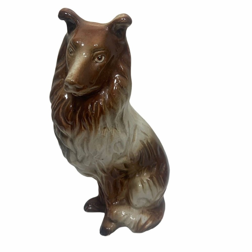 Vintage Porcelain 1254 Lassie Collie Dog Sitting
